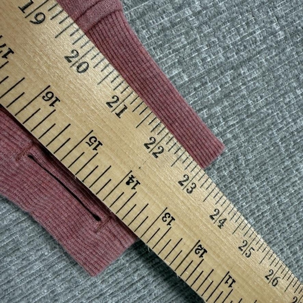 Lululemon Full Zip Hoodie Women Size 8 Pink Fleece Cotton Polyester Slim - Picture 9 of 12